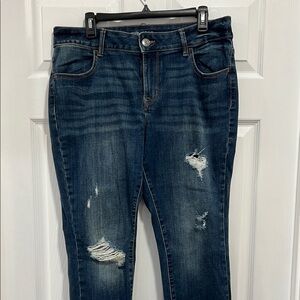 Maurices Distressed Blue Jeans